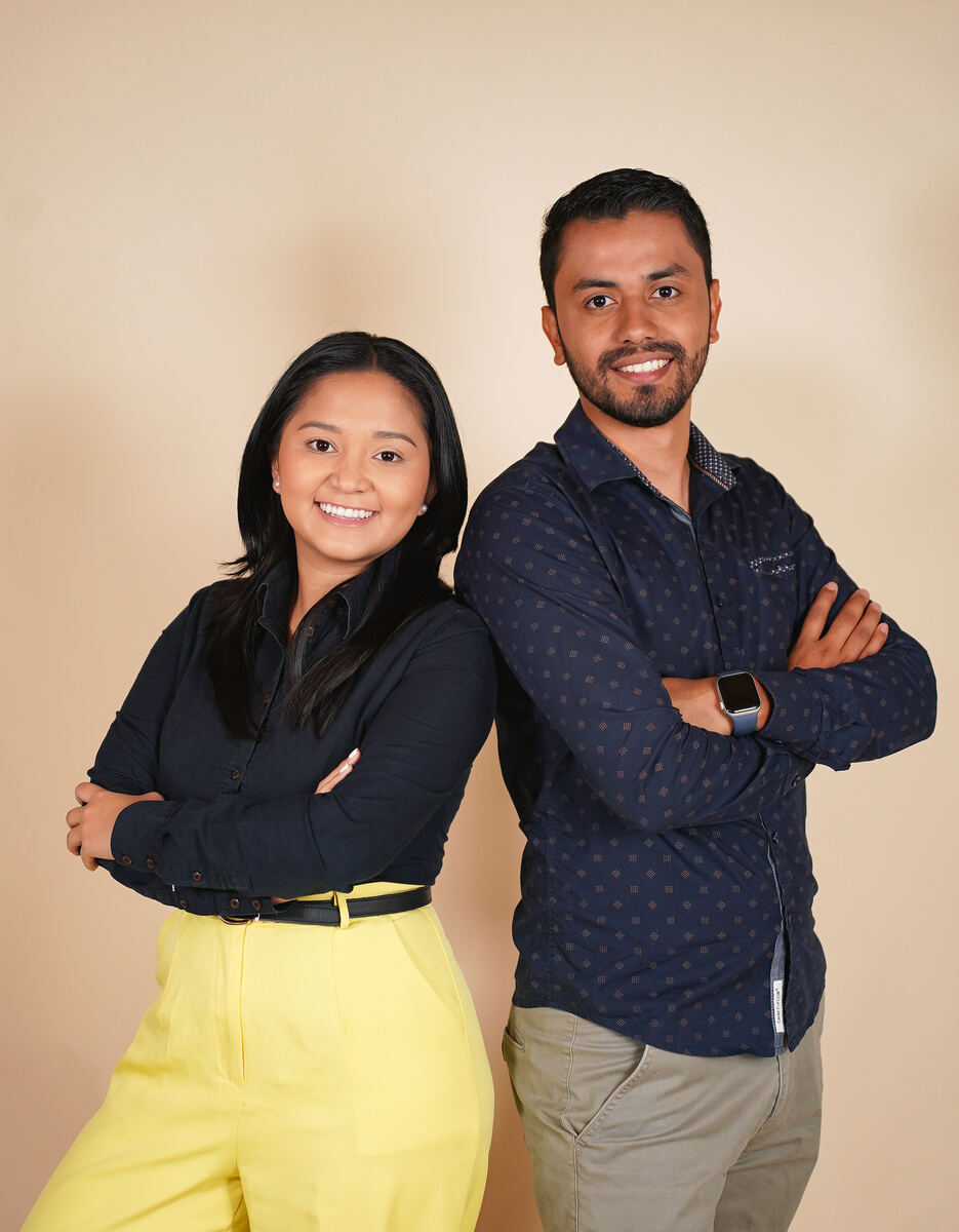Andrea Chang y Leonardo Barboza, equipo de Crazy Corner